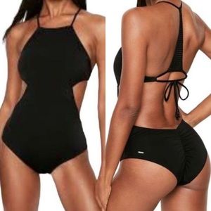 Victorias Secret cut out one piece swimsuit black size M